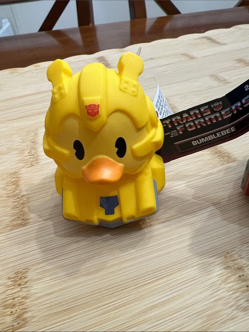 Duckie Toy Pack - Bumblebee (Yellow) & Optimus Prime (Blue/Red)
